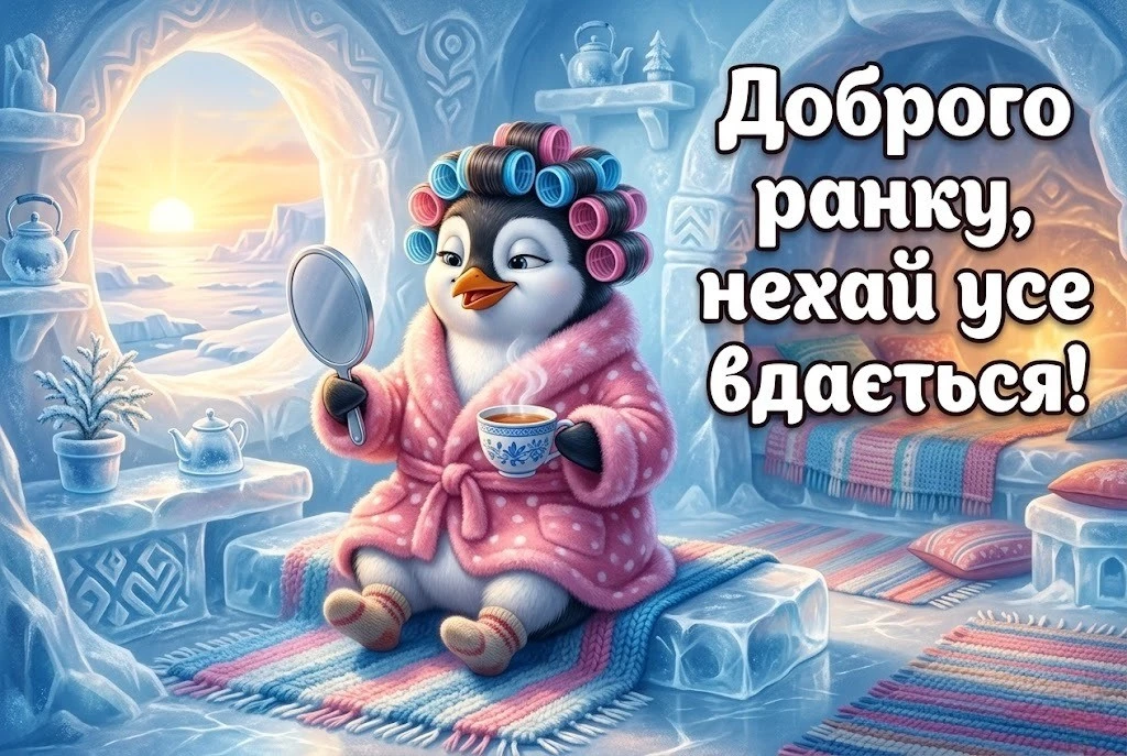Листівки доброго ранку гарного дня українською для натхнення та щирих усмішок