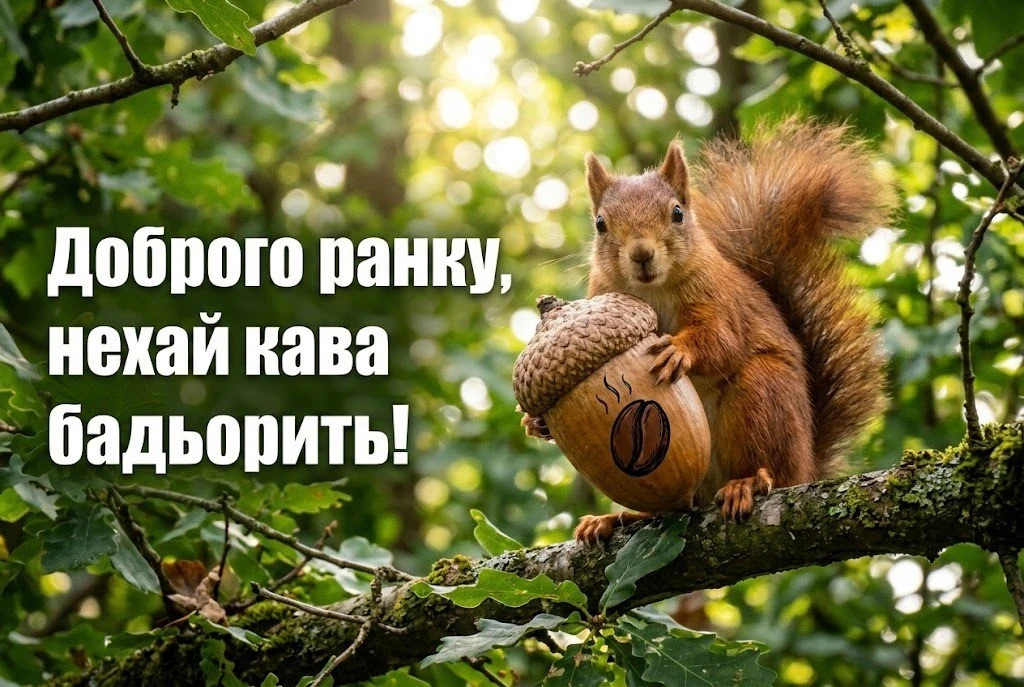 Листівки доброго ранку гарного дня українською для натхнення та щирих усмішок