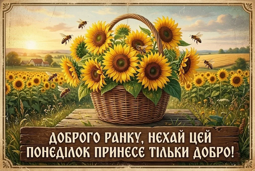 Доброго ранку, понеділок: душевні вітання та красиві листівки для легкого початку тижня