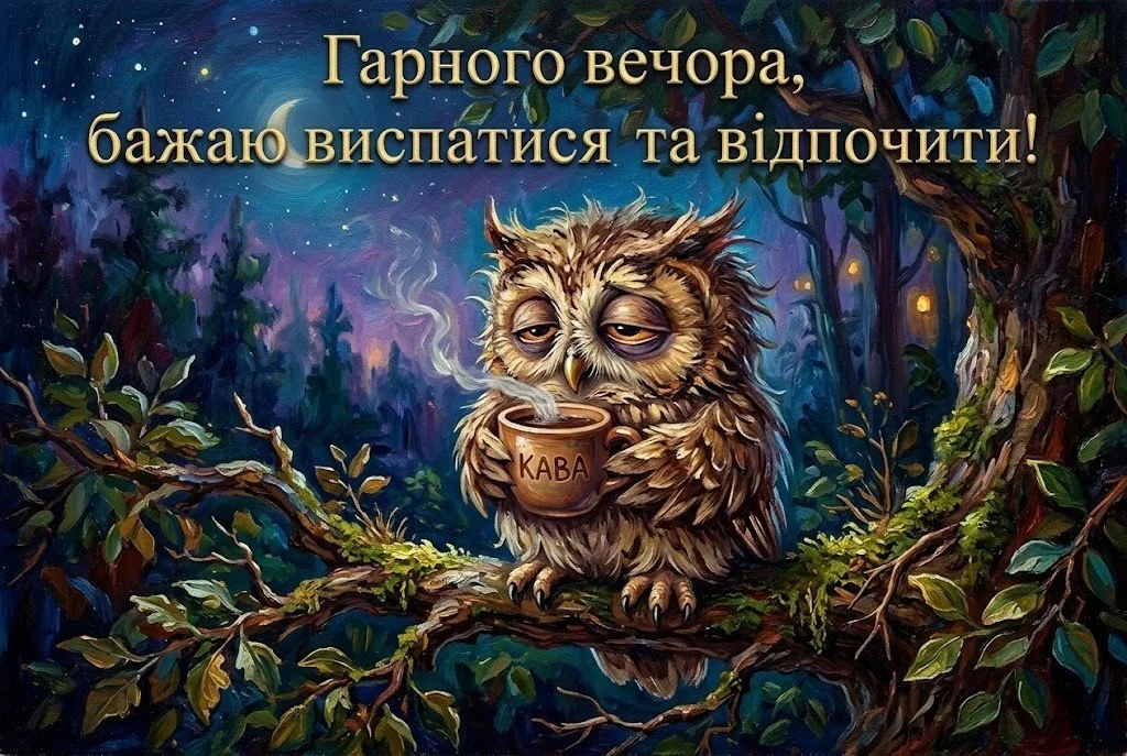 Листівка доброго вечора: теплі та душевні картинки для затишного відпочинку