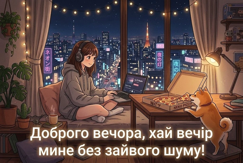 Листівка доброго вечора: теплі та душевні картинки для затишного відпочинку