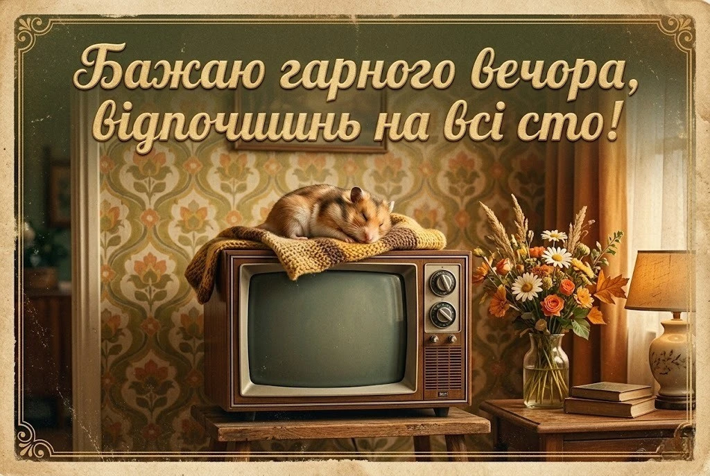 Листівка доброго вечора: теплі та душевні картинки для затишного відпочинку