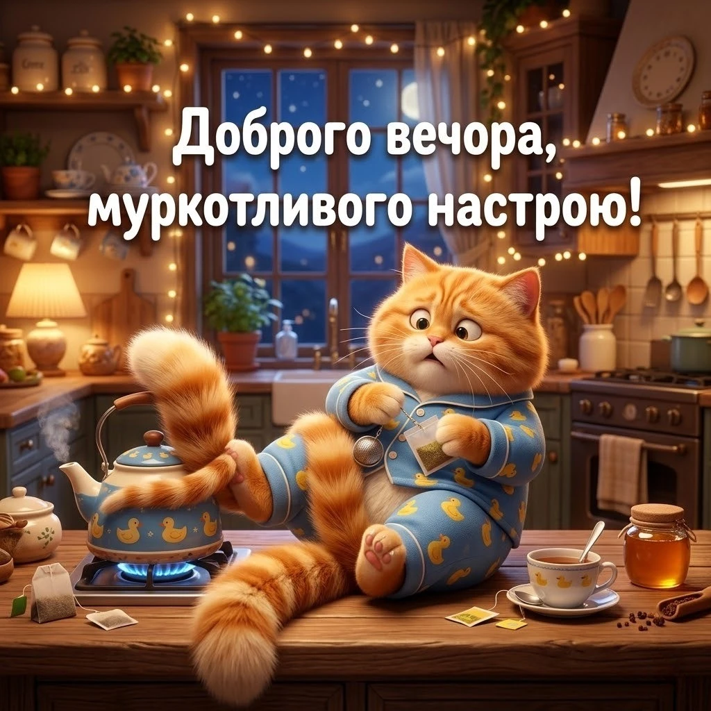 Листівка доброго вечора: теплі та душевні картинки для затишного відпочинку
