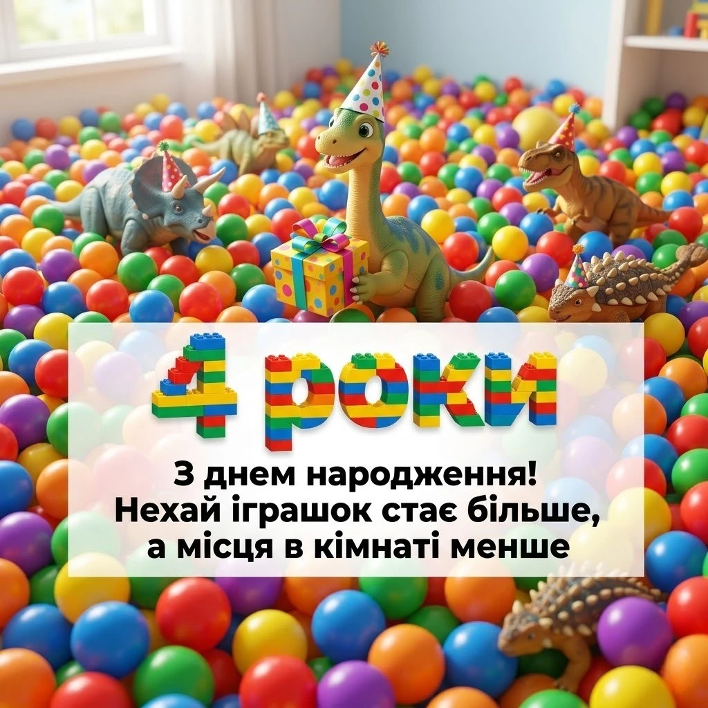 Привітання з 4-річчям хлопчику: від щирих слів батьків до веселих віршів