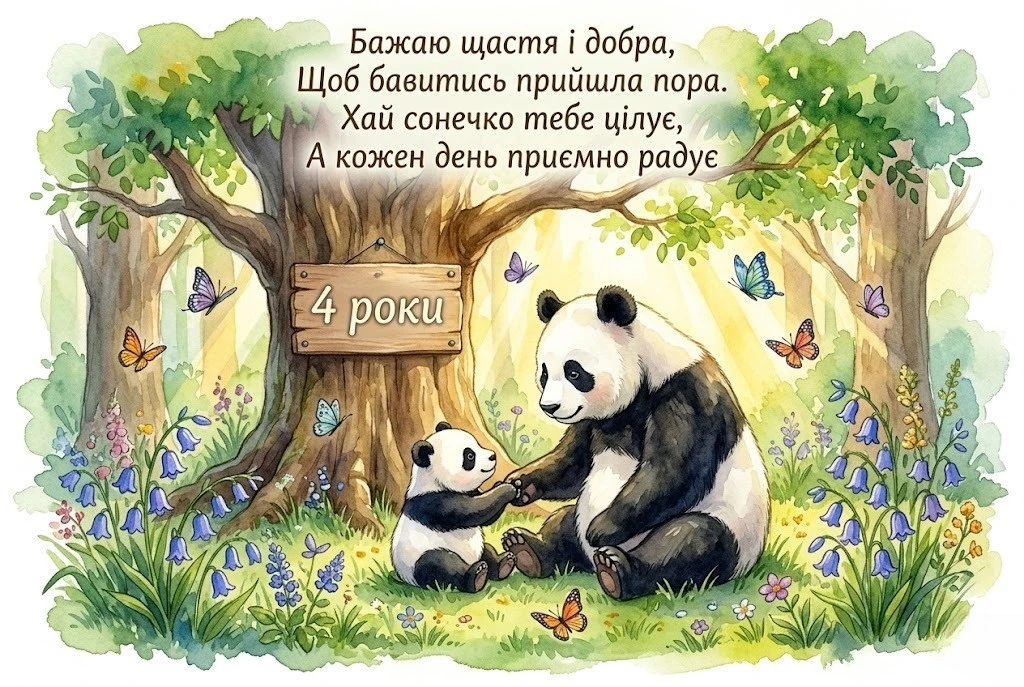 Привітання з 4-річчям хлопчику: від щирих слів батьків до веселих віршів