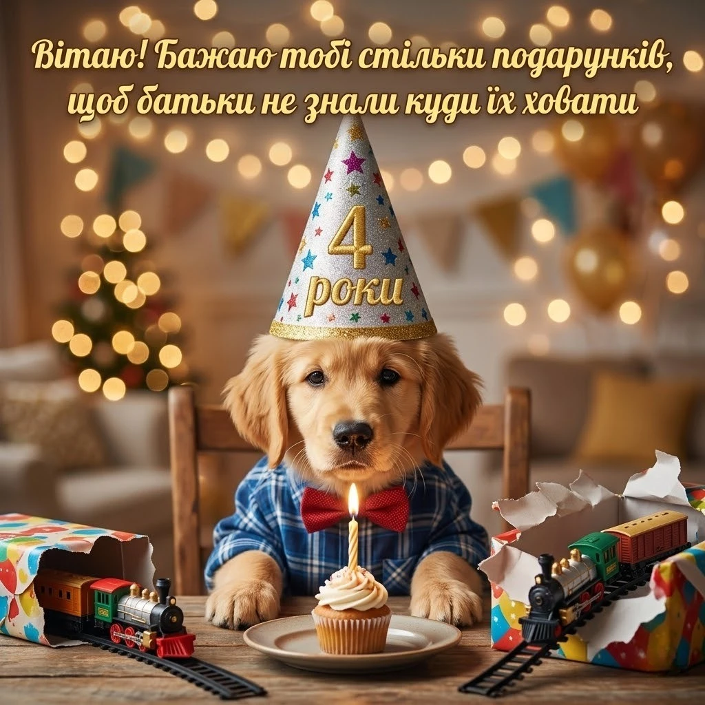 Привітання з 4-річчям хлопчику: від щирих слів батьків до веселих віршів