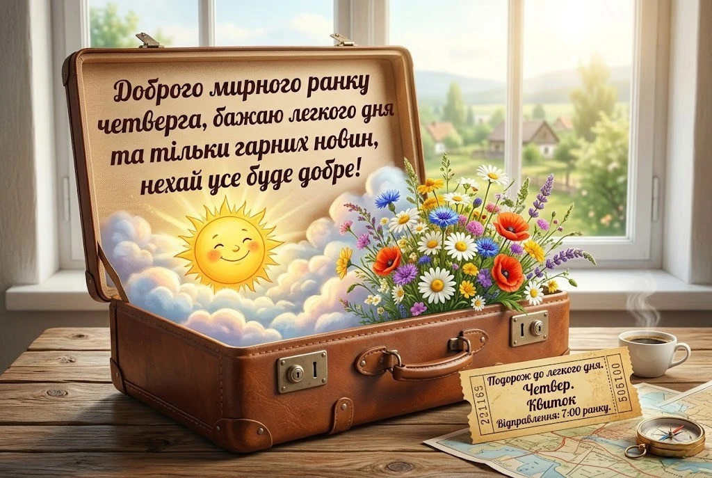 Доброго мирного ранку четверга: найкращі картинки та душевні листівки для гарного настрою