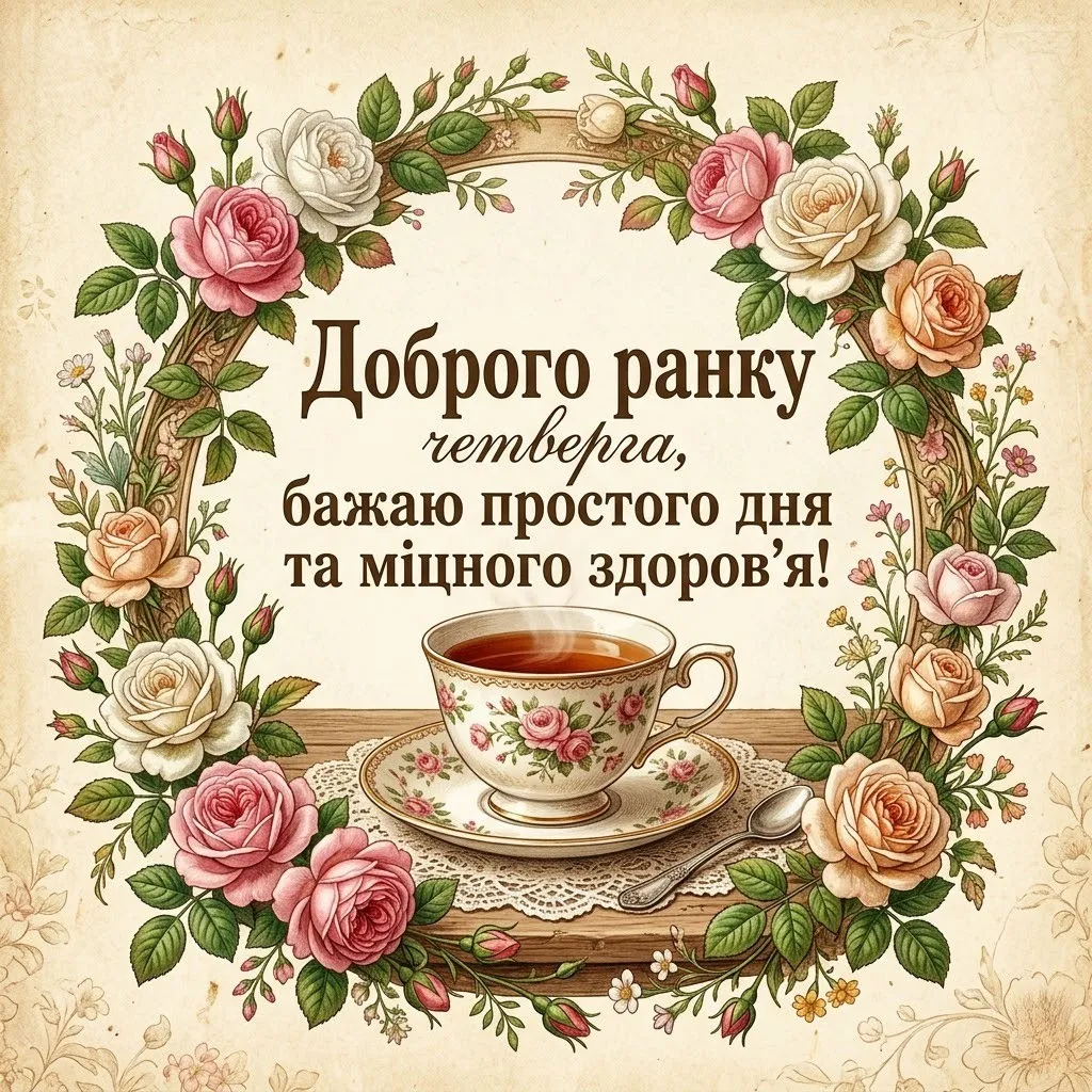 Доброго мирного ранку четверга: найкращі картинки та душевні листівки для гарного настрою