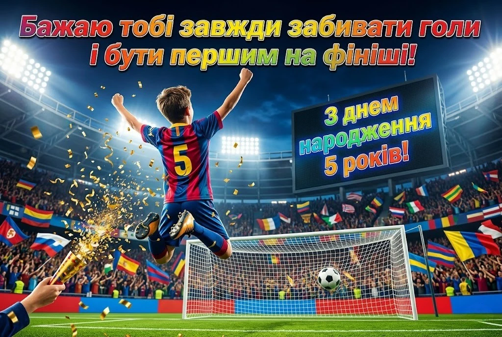 Найкраща картинка з днем народження для хлопчика на 5 років