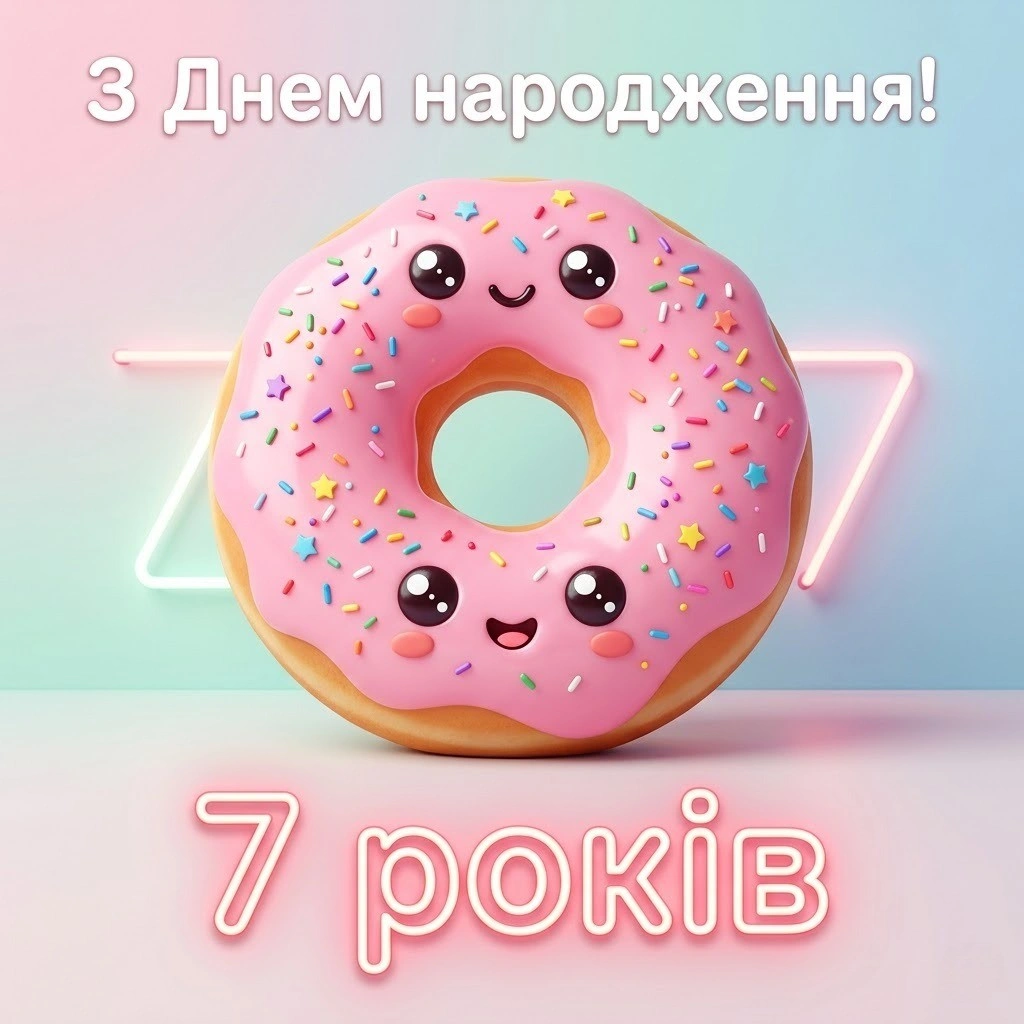 З 7-річчям, люба доню! Найтепліші побажання для маленької школярки