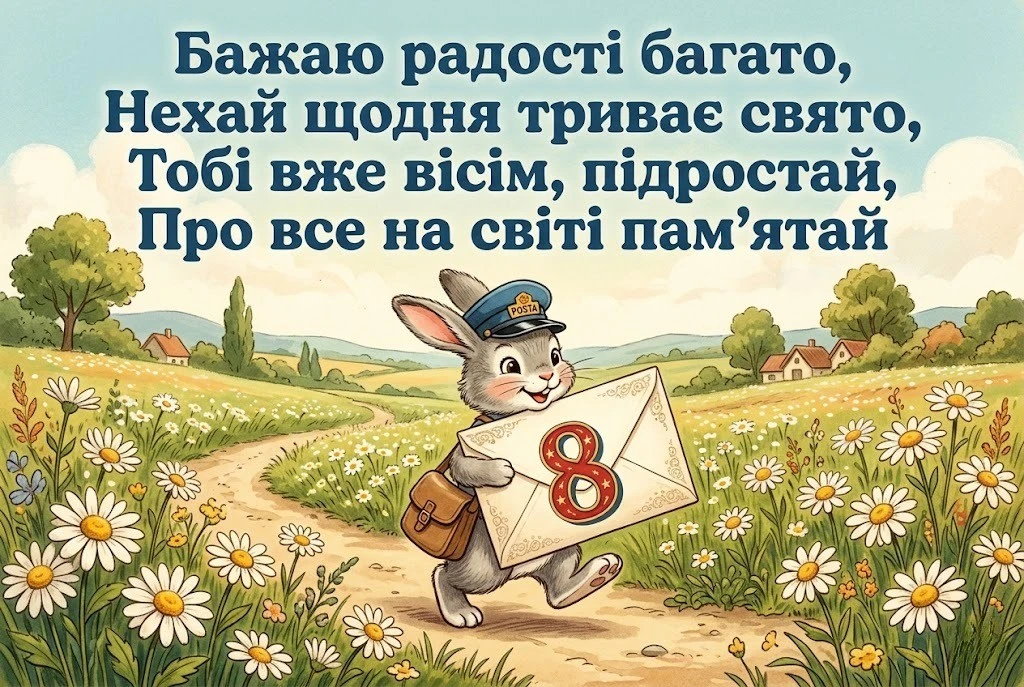 З днем народження, сонечко: зворушливі побажання для внучки на 8-річчя