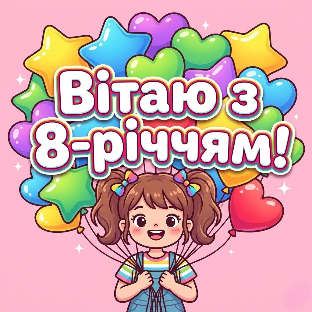 З днем народження, сонечко: зворушливі побажання для внучки на 8-річчя