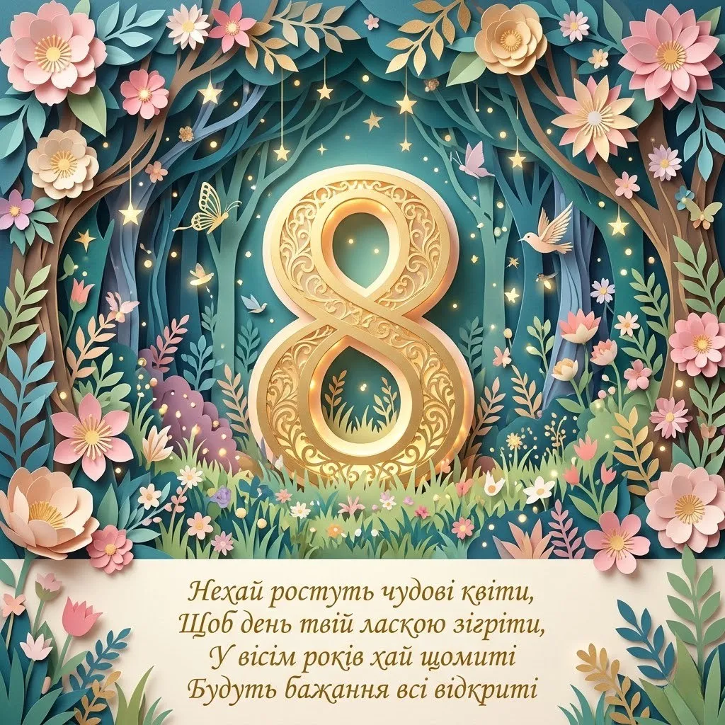 З днем народження, сонечко: зворушливі побажання для внучки на 8-річчя