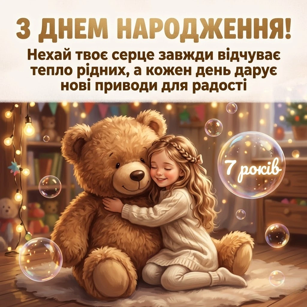 Привітання з 7-річчям дівчинці: від ніжних віршів до мудрих настанов