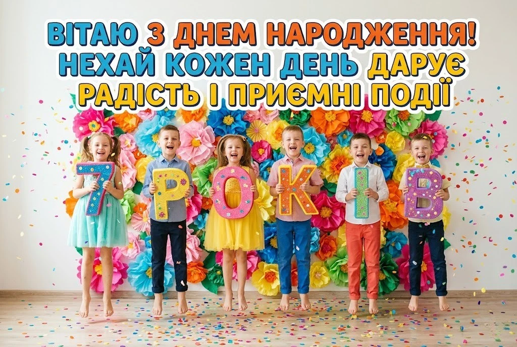 Привітання з 7-річчям дівчинці: від ніжних віршів до мудрих настанов