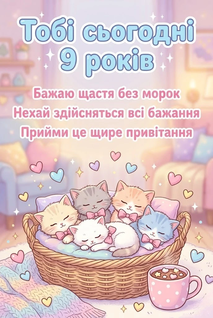 Що побажати дівчинці в 9 років? Оригінальні тексти для листівок та соцмереж