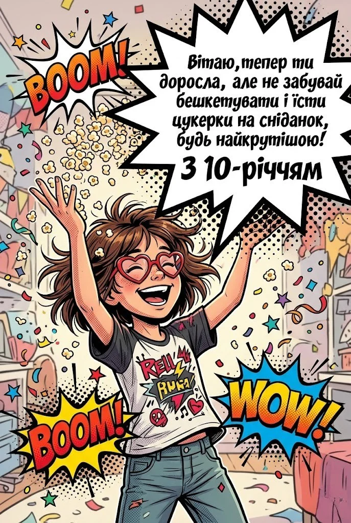 Привітання з 10-річчям дівчинці: найтепліші слова від батьків, рідних та друзів