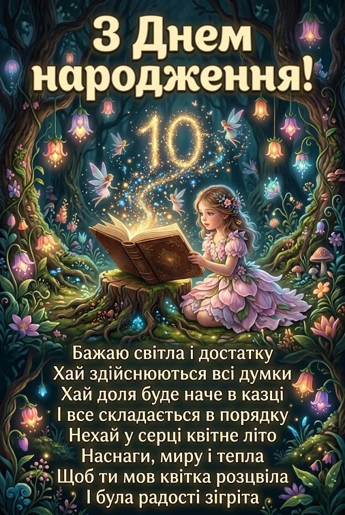 З днем народження, принцесо! Топ-привітань та картинок на 10 років