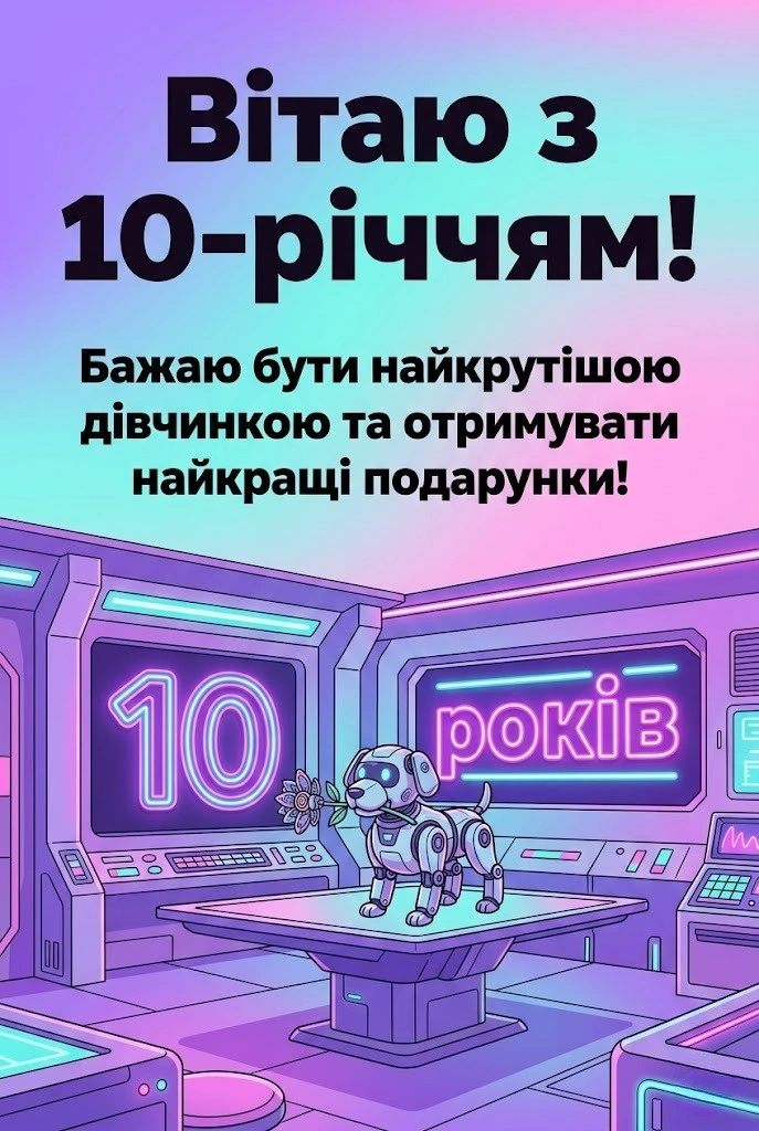 З днем народження, принцесо! Топ-привітань та картинок на 10 років