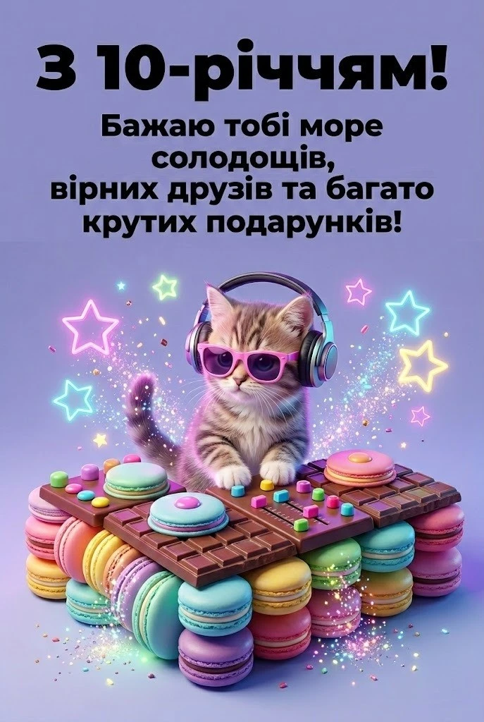 Десять років — перший ювілей: надихаючі побажання для маленької леді