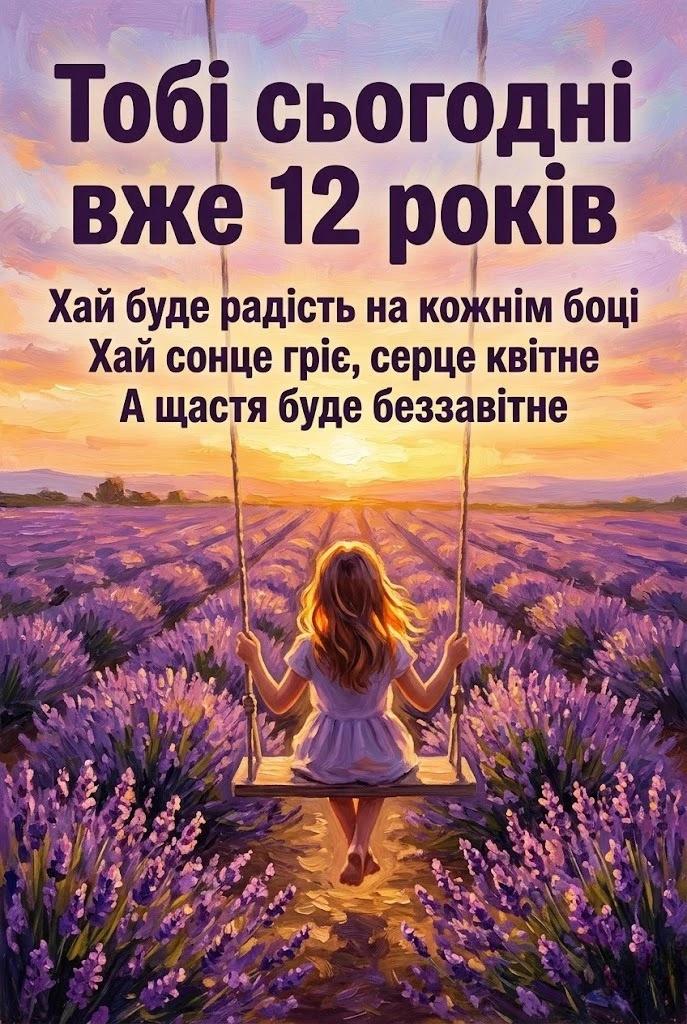 Дванадцятиріччя — магічний час: збірка найкращих привітань для юної леді