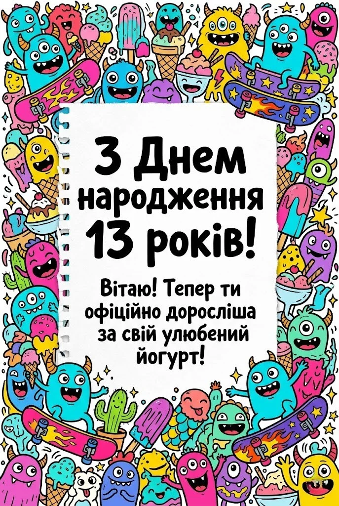 Зворушливі привітання для донечки та подруги на 13 років