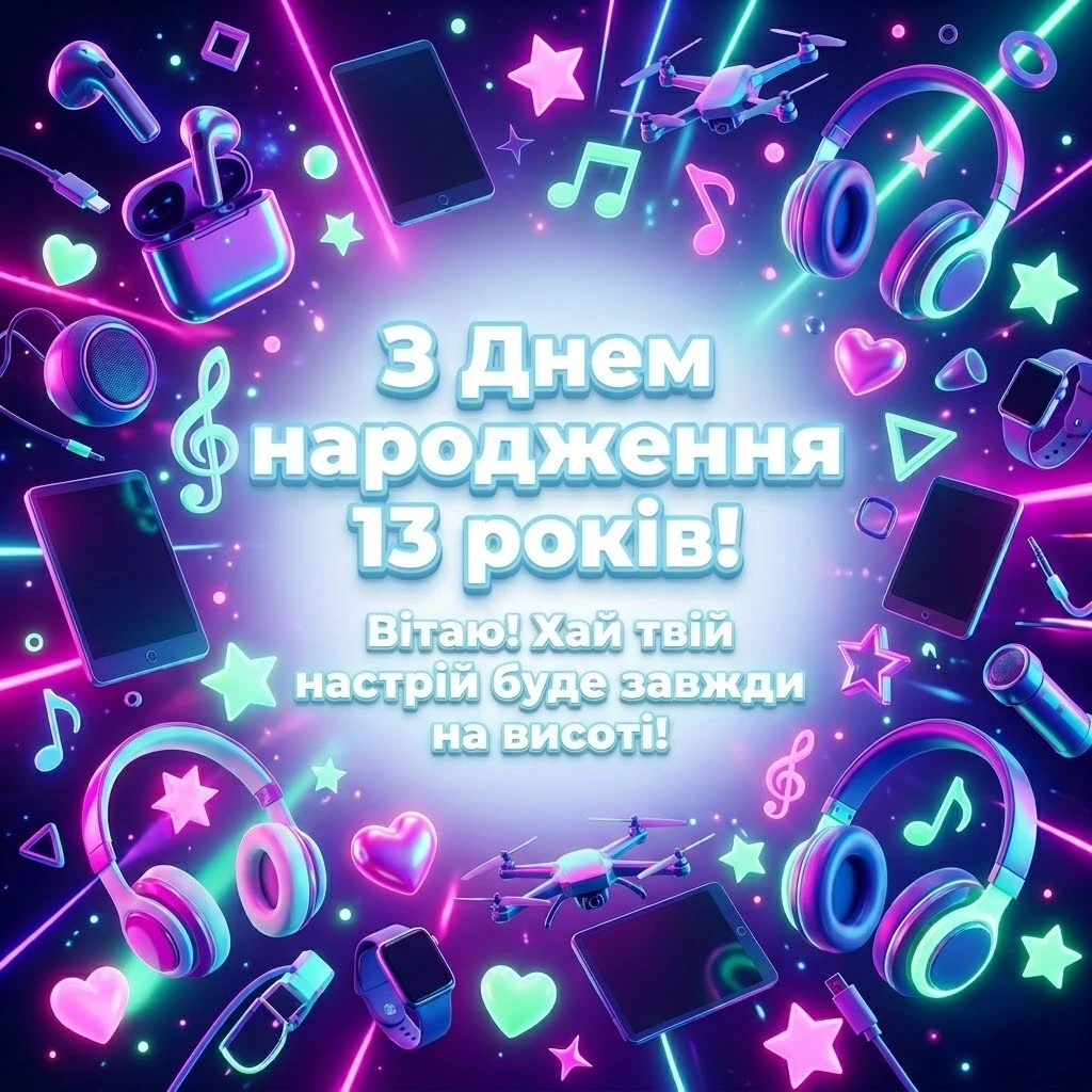 Зворушливі привітання для донечки та подруги на 13 років