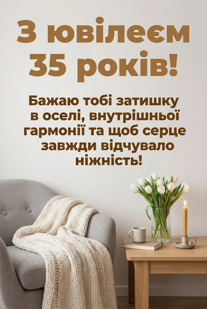 Ювілей 35 років жінкам: вірші, проза та оригінальні привітання
