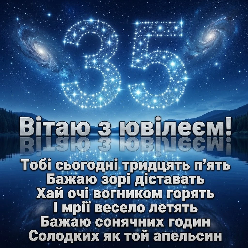 Ювілей 35 років жінкам: вірші, проза та оригінальні привітання
