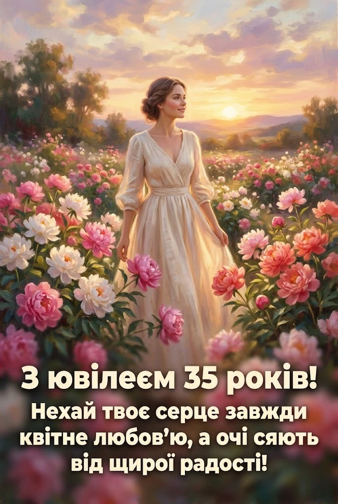 Ювілей 35 років жінкам: вірші, проза та оригінальні привітання