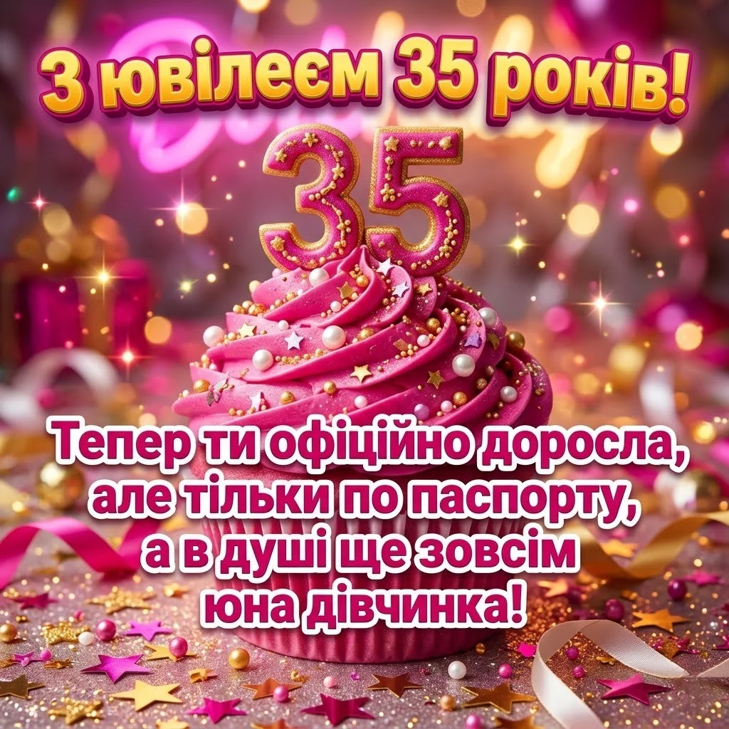 Ювілей 35 років жінкам: вірші, проза та оригінальні привітання