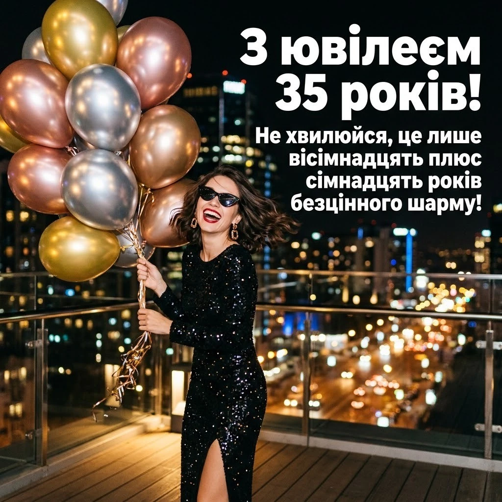 Ювілей 35 років жінкам: вірші, проза та оригінальні привітання