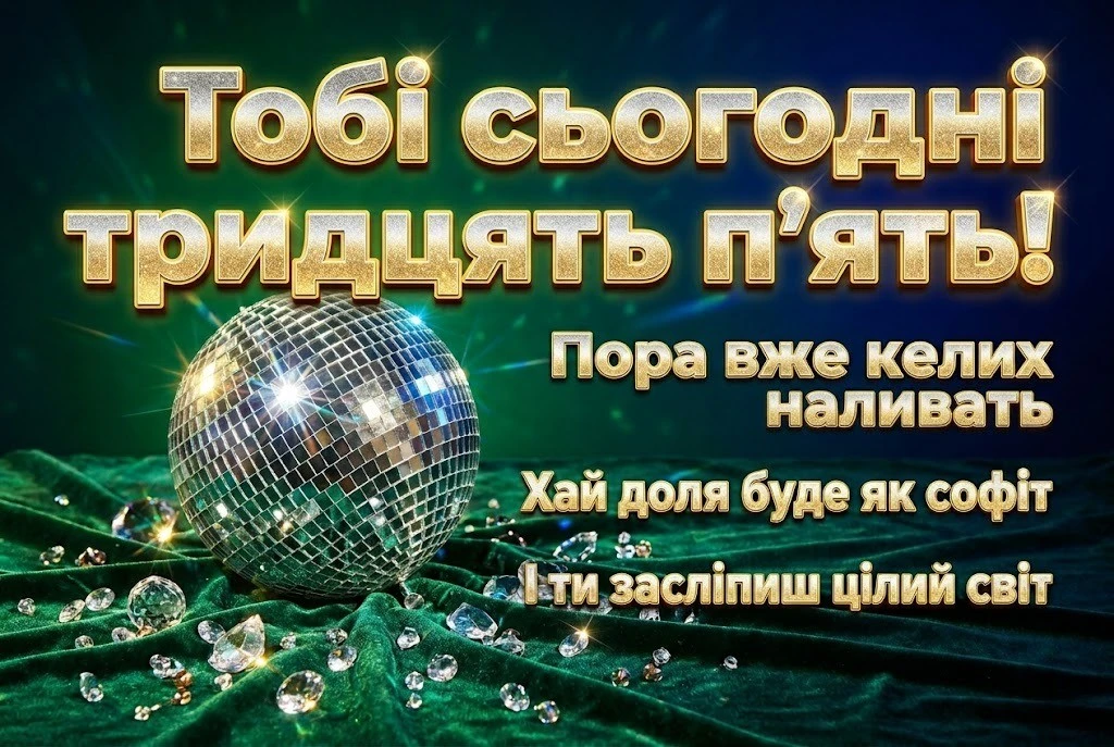 Ювілей 35 років жінкам: вірші, проза та оригінальні привітання