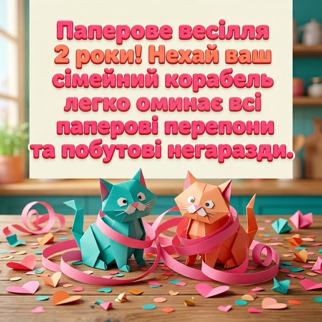 Паперове весілля: як привітати пару з другою річницею шлюбу