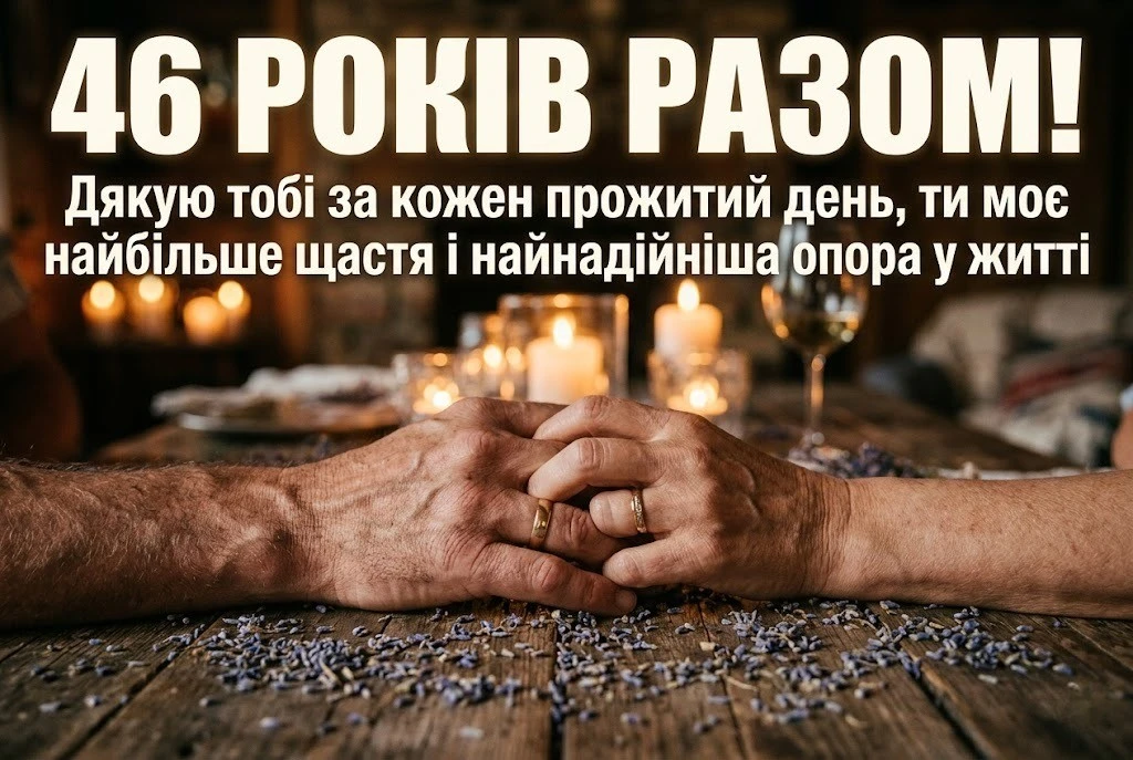 Лавандова річниця: збірка найкращих привітань до 46-річчя шлюбу