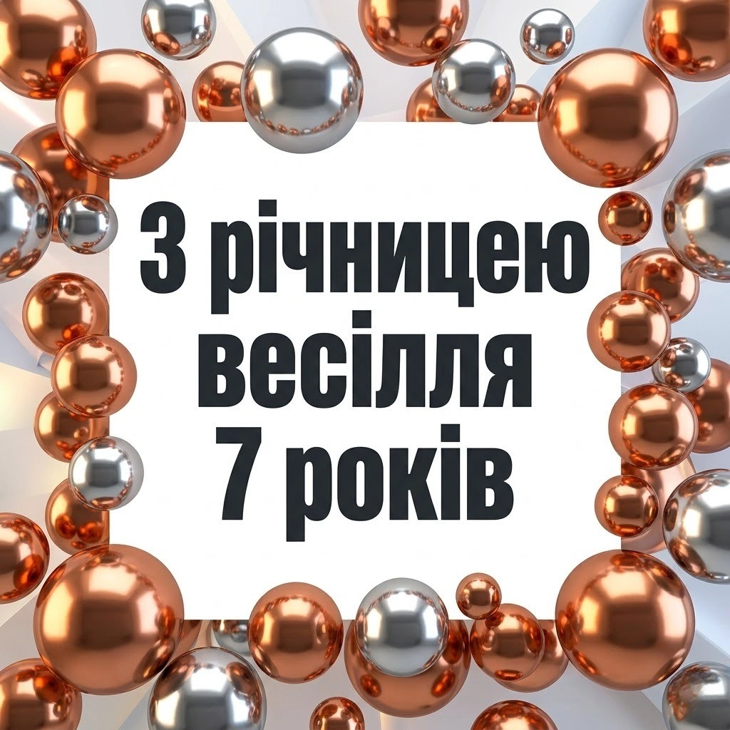 Мідне весілля: щирі привітання з 7-ю річницею шлюбу