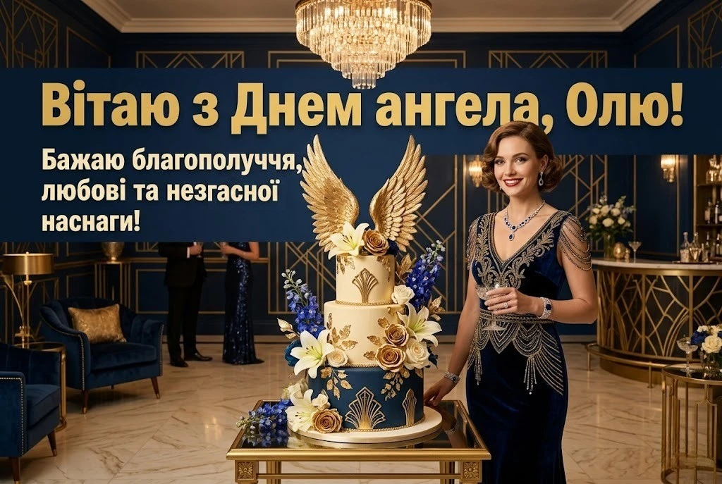 Олю, зі святом! Картинка з днем ангела та душевні побажання