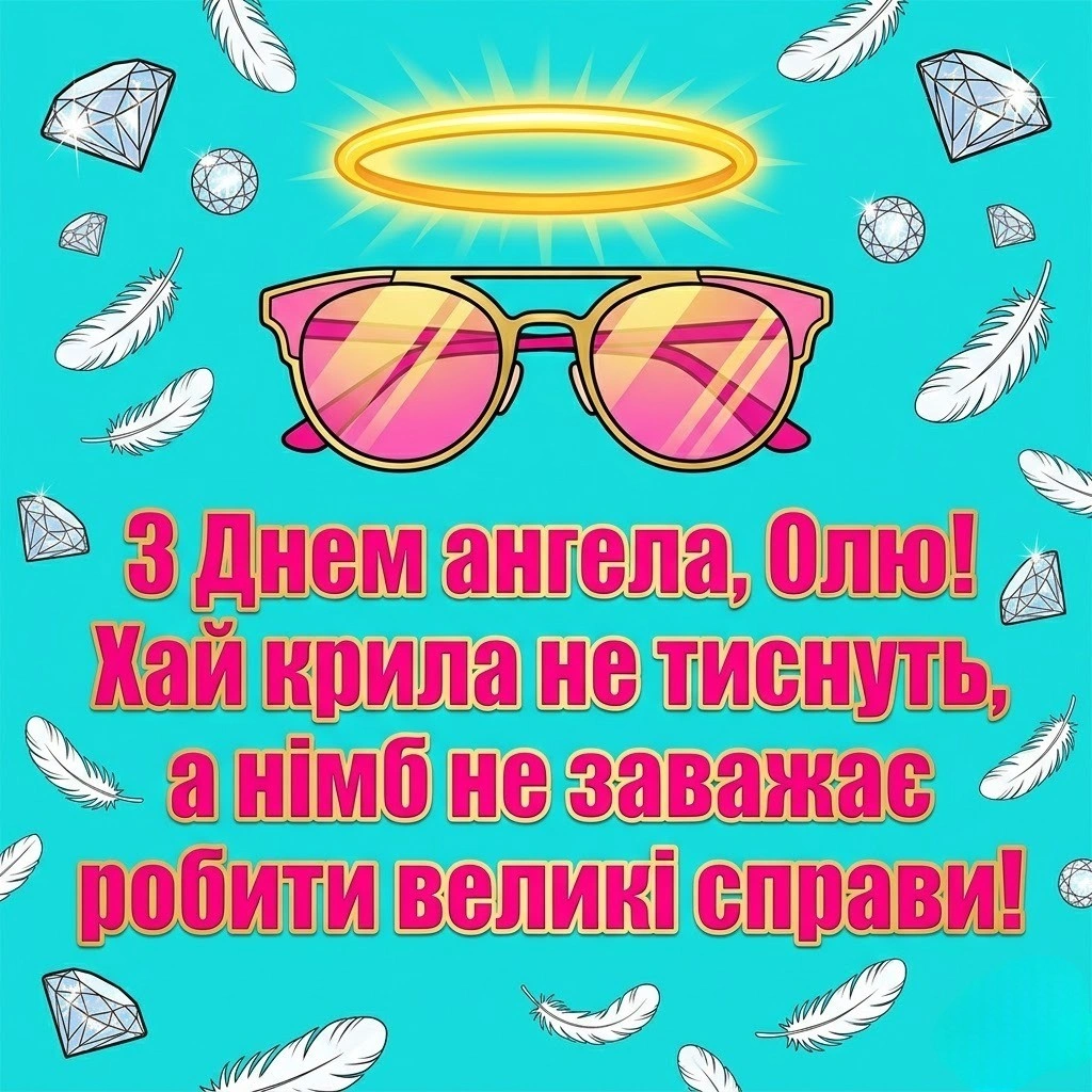 Олю, зі святом! Картинка з днем ангела та душевні побажання