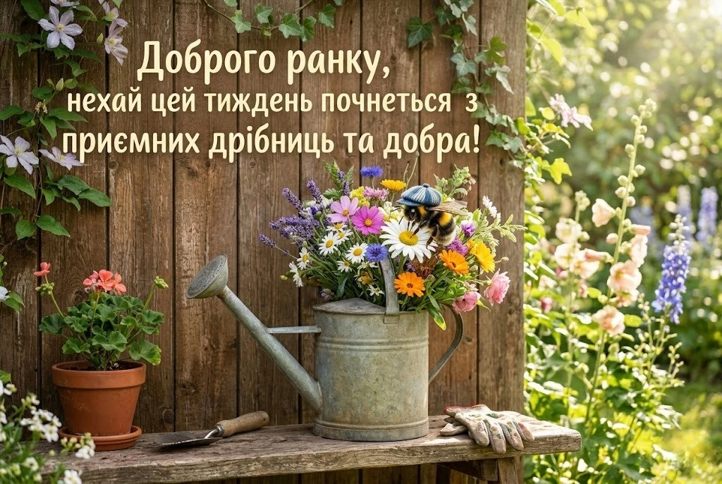 Доброго ранку, гарного початку тижня: щирі вітання та красиві листівки