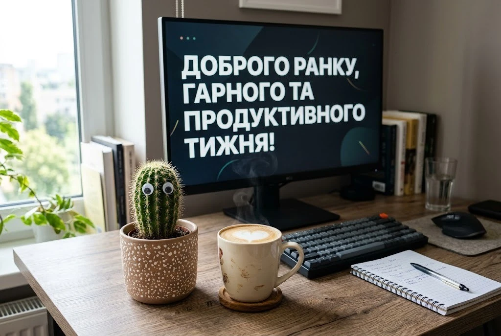 Доброго ранку, гарного початку тижня: щирі вітання та красиві листівки
