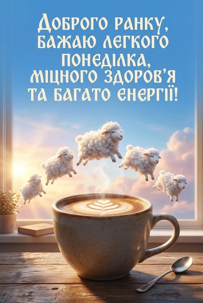 Доброго ранку, гарного початку тижня: щирі вітання та красиві листівки