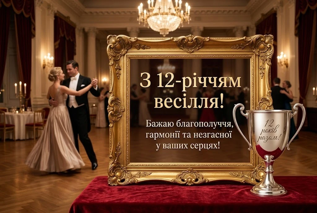 Найкращі привітання на 12 років весілля для чоловіка, дружини та друзів