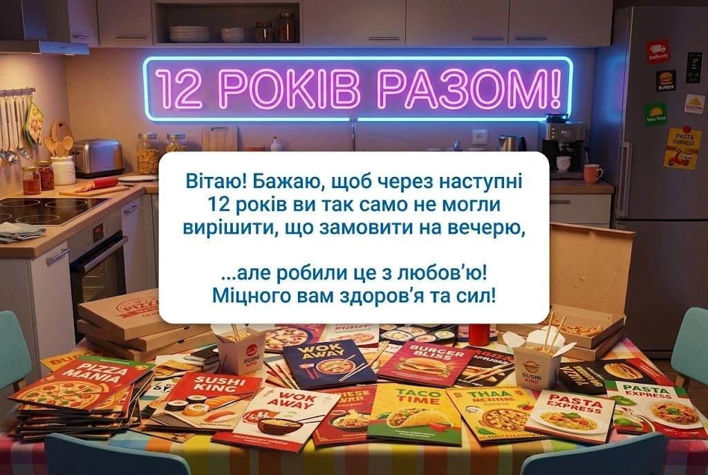 Найкращі привітання на 12 років весілля для чоловіка, дружини та друзів