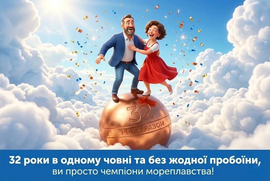 32 роки весілля: душевні вірші та проза для найрідніших батьків