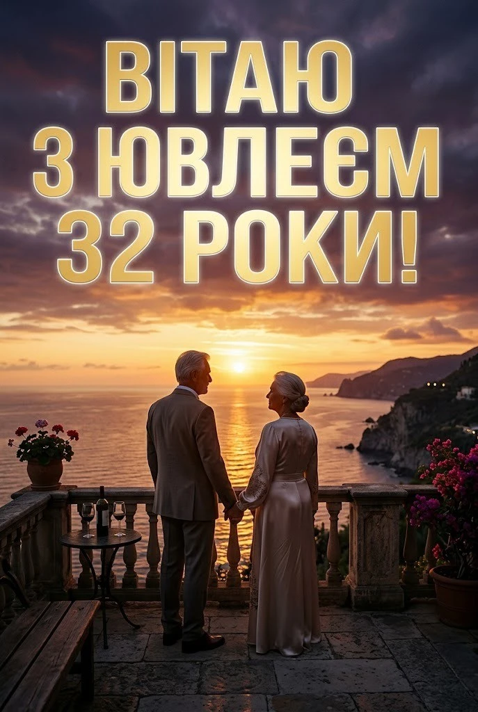 32 роки весілля: душевні вірші та проза для найрідніших батьків