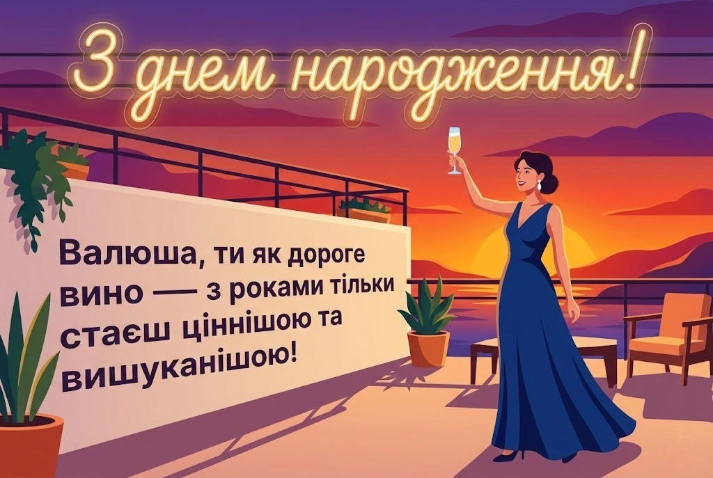 Слова тепла та любові для Валентини у день її народження