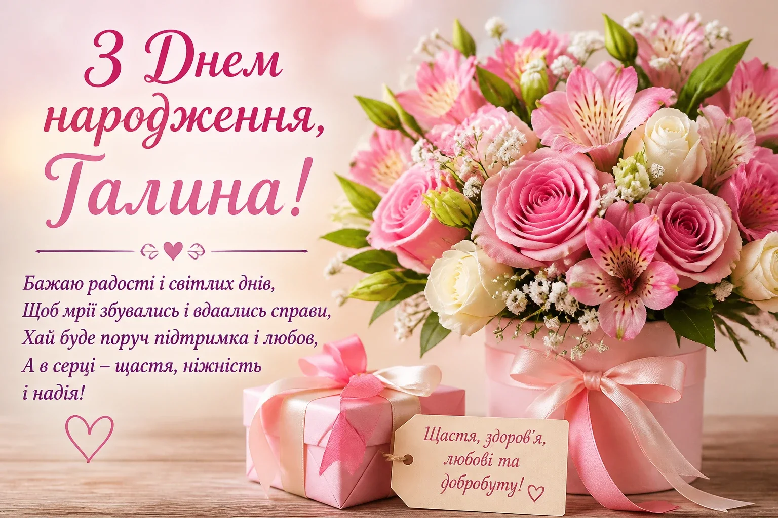 Картинки з днем народження для Галини
