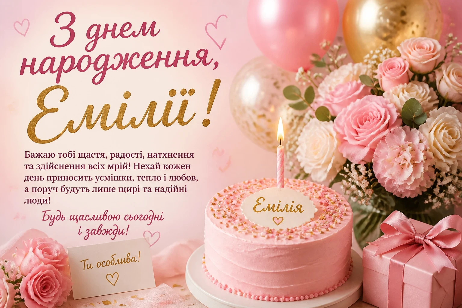 З днем народження для Емілії