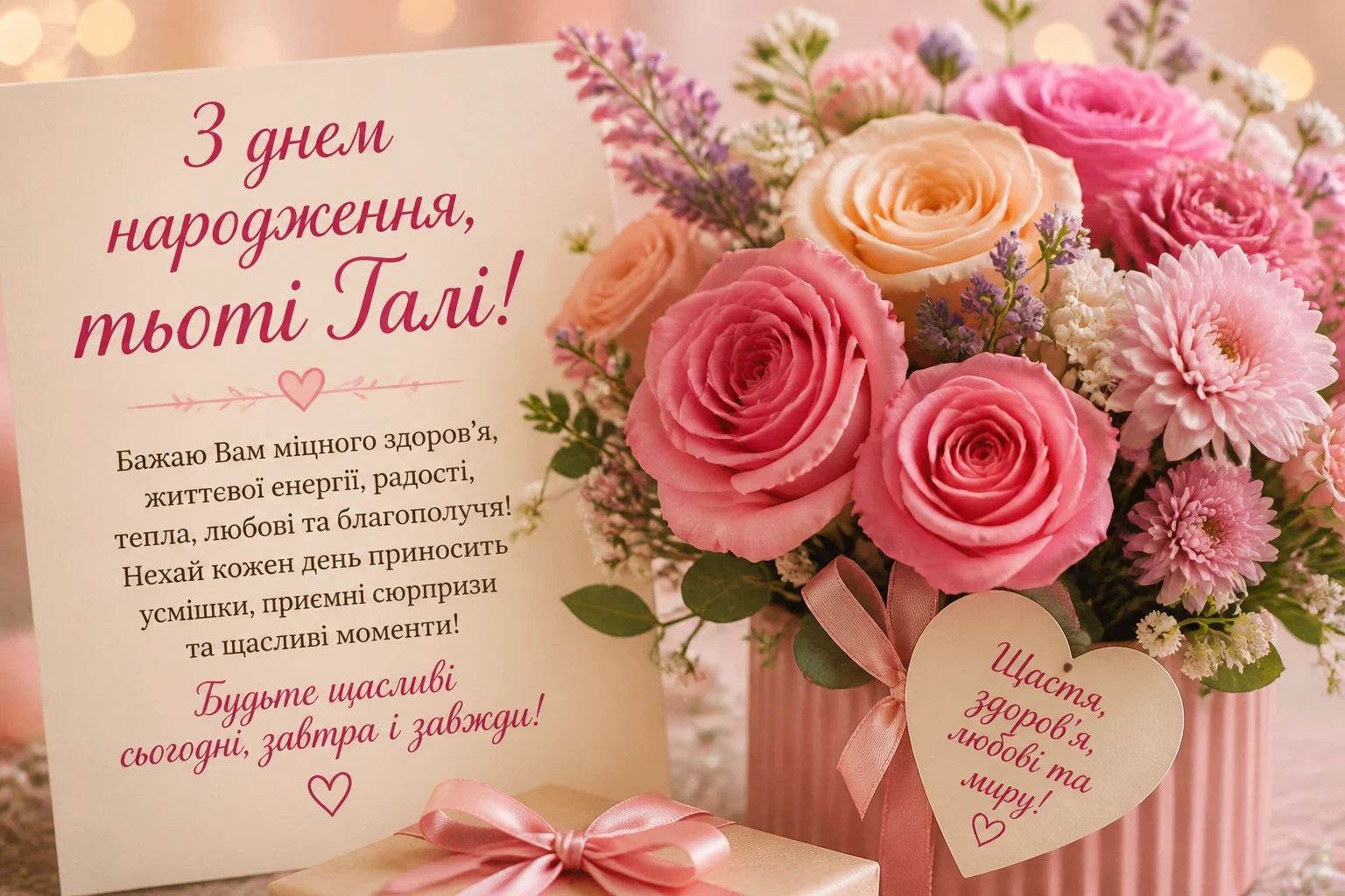 З днем народження для тьоті Галі