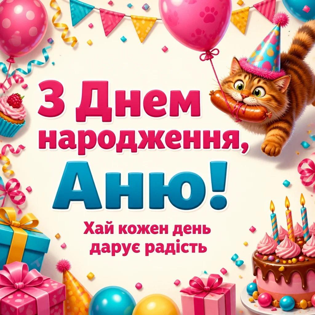 з днем народження, аня вірш